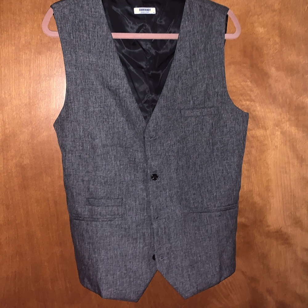 Coofandy slate grey vest Size Medium